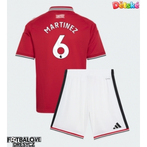 Manchester United Lisandro Martinez #6 Dětské Domácí dres komplet 2026-27 Krátký Rukáv (+ trenýrky)